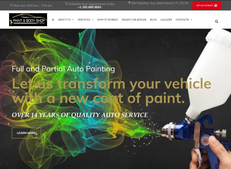 Paint & Body Shop at Home
